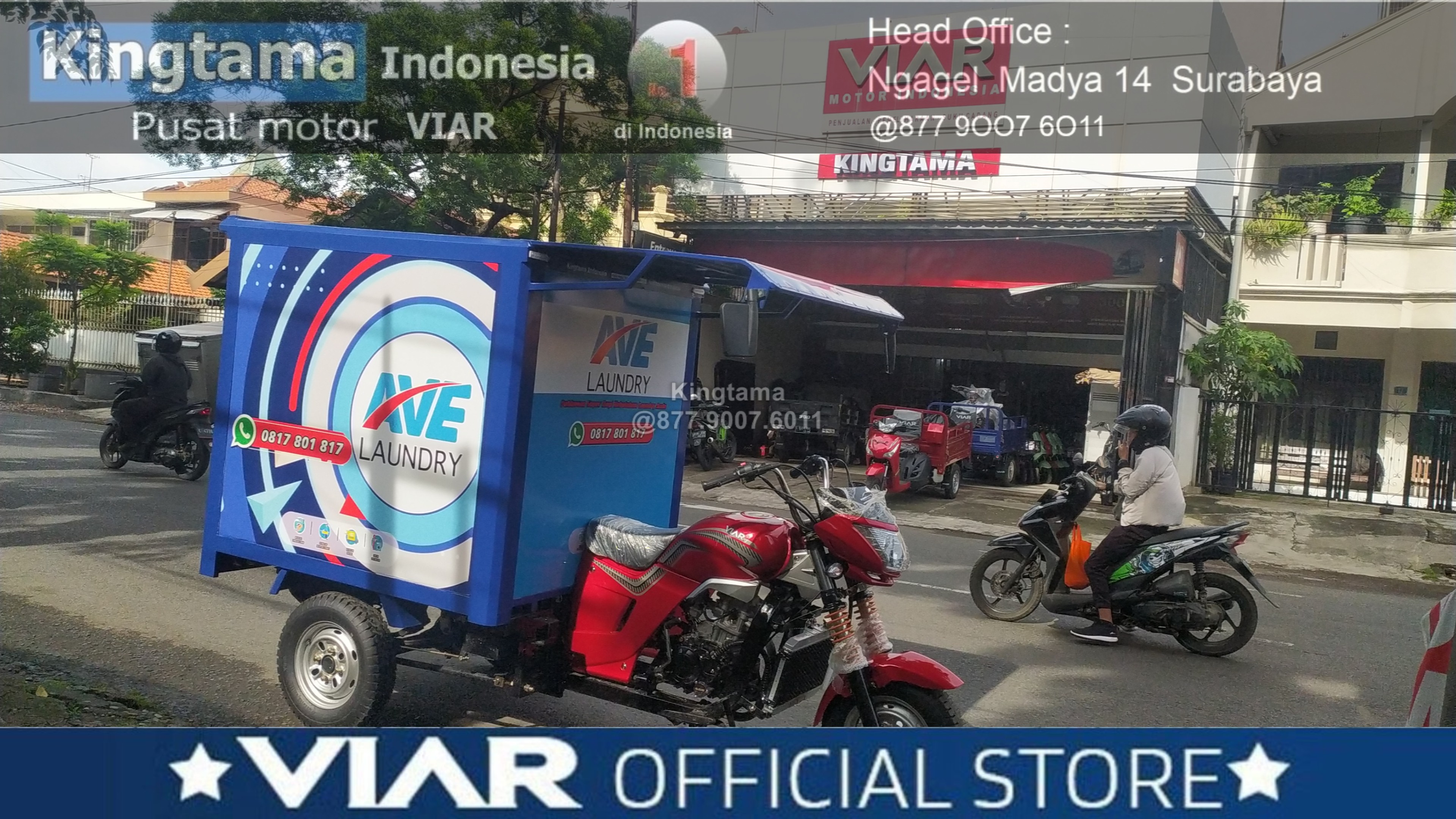 Motor Roda Tiga Viar Karya Box Laundy