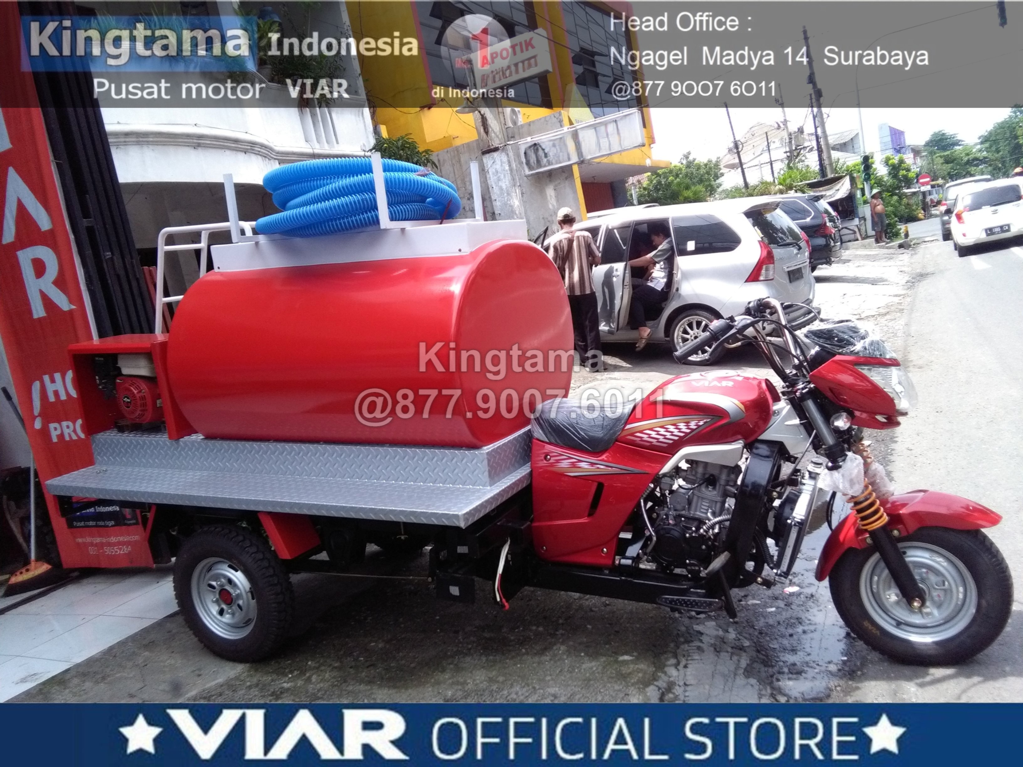 Motor roda tiga viar karya modif pemadam kebakaran mini (damkar mini)