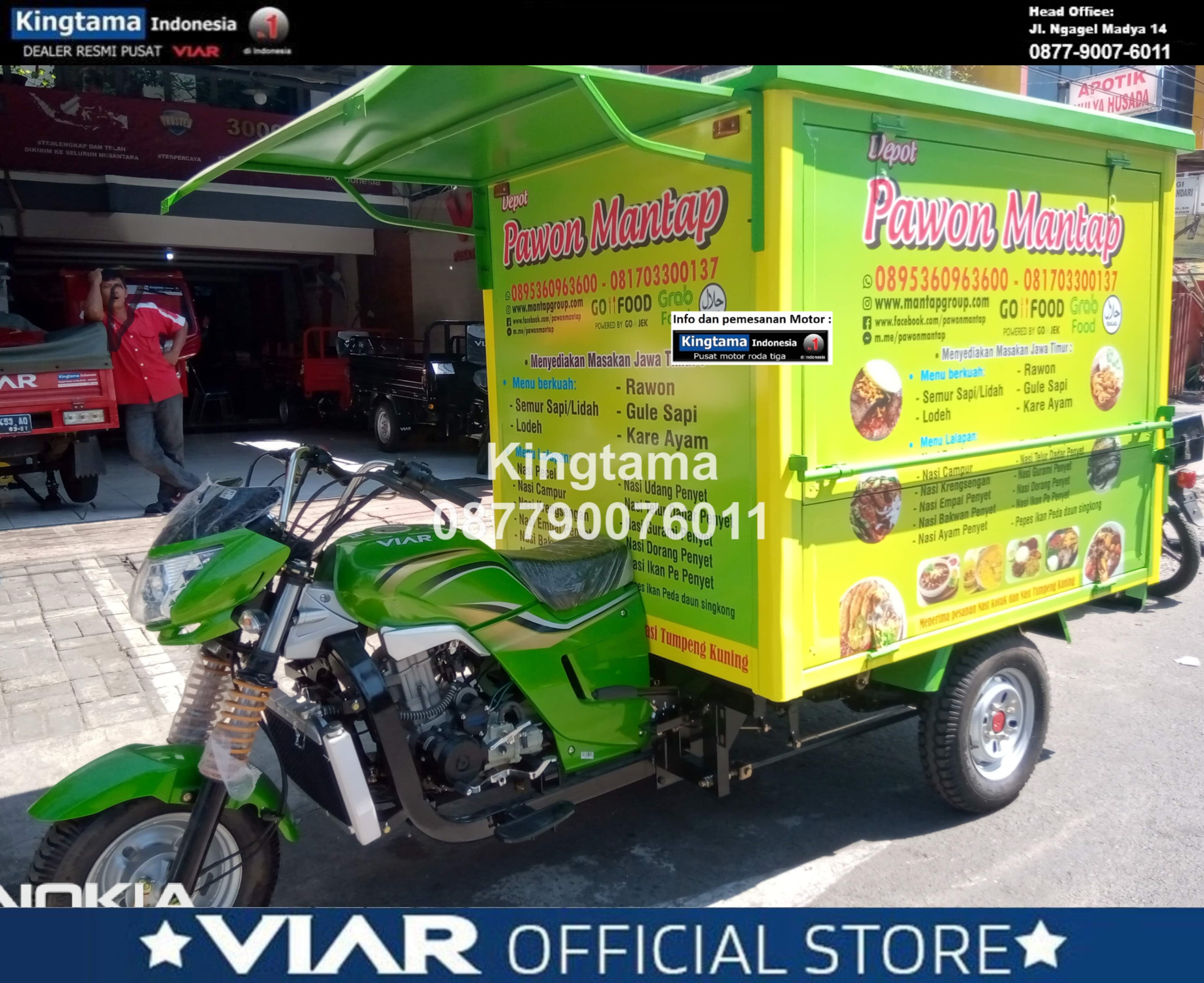 Motor Usaha Viar Karya 150L Box Warung 3 Pintu