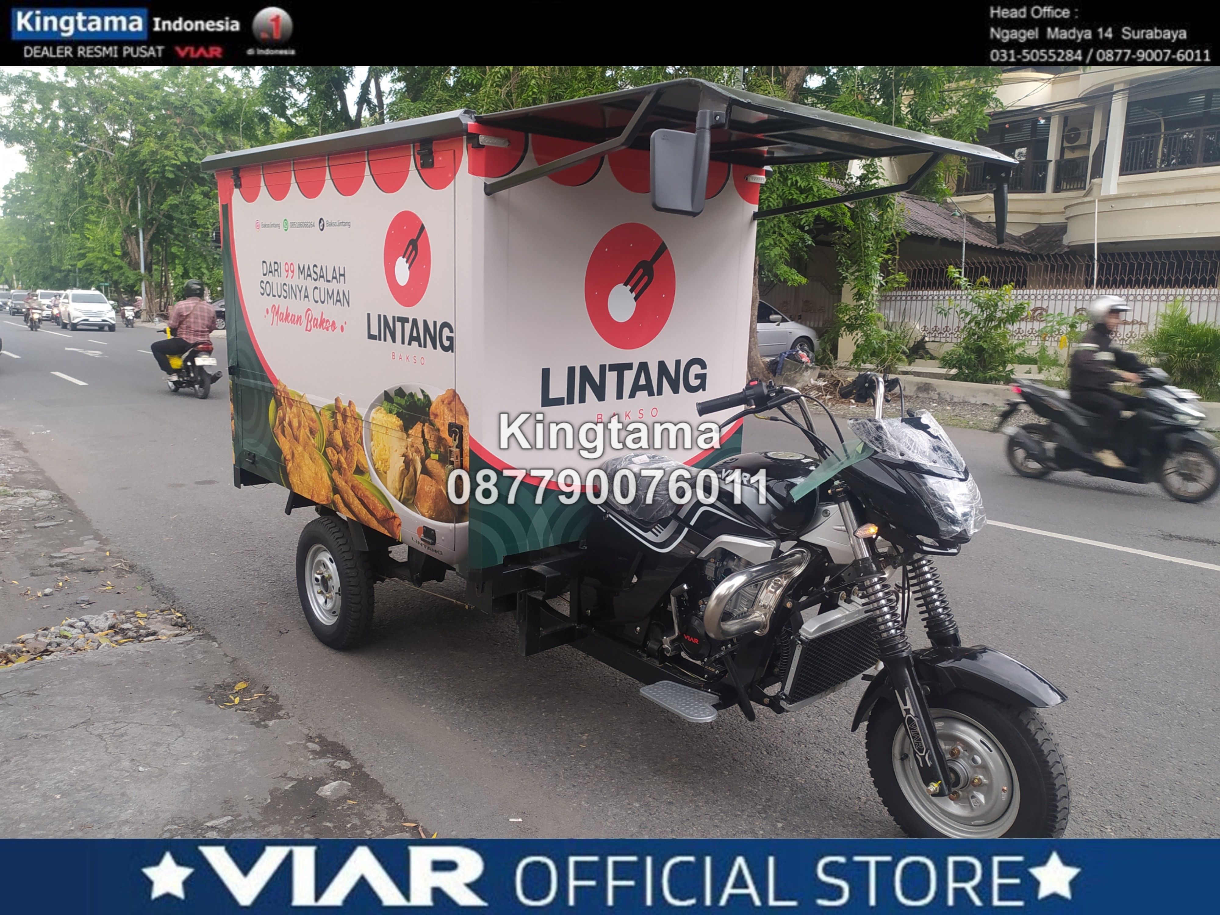 Motor Usaha Viar Karya 200L Box Warung 3 Pintu